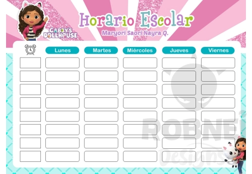 Hey Gabby Horario Escolar